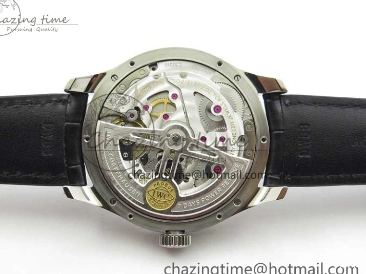 MIROTIME 1230 Portuguese Real PR Real Annual Calendar IW503510 ZF 1:1 Best Edition Green Dial on Black Leather Strap A QuickDry 7097